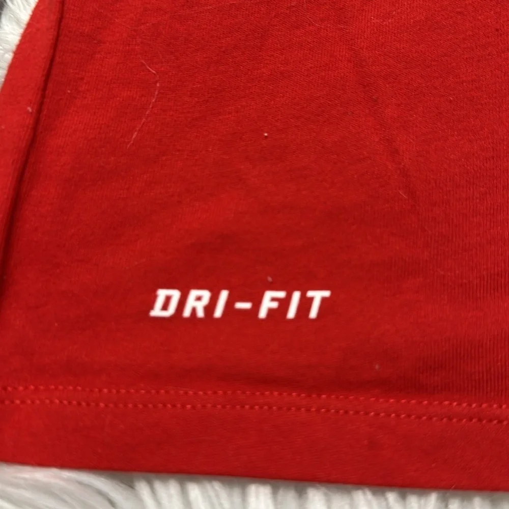 THE NIKE TEE DRI-FIT BSBL RED SZ L